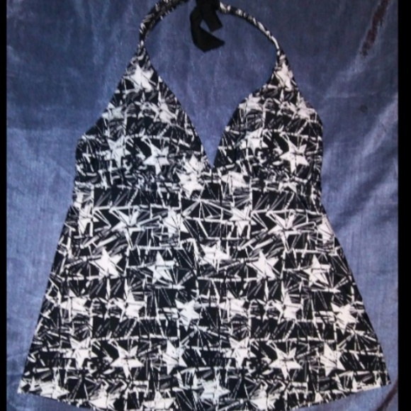 Ladies halter swim top stars size S like new - Picture 1 of 3